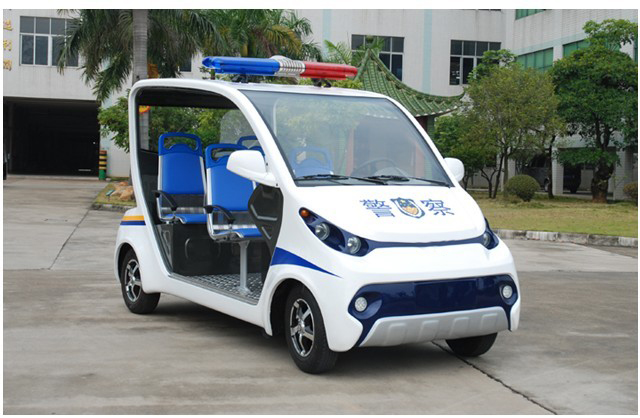 Electric Mini Police Car, Electric 4 seats police patrol wagon, small electic police car, electric police vehicle